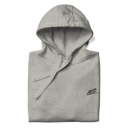 EL SOL carbon gray hoodie, folded flat view
