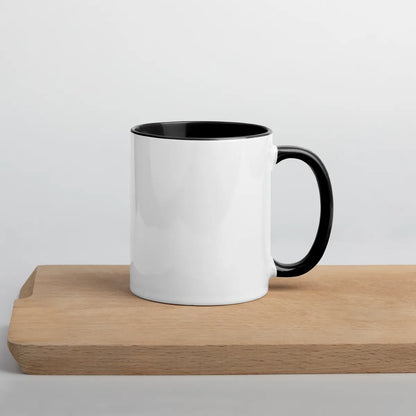 EL SOL Mug with black inside, right side on table