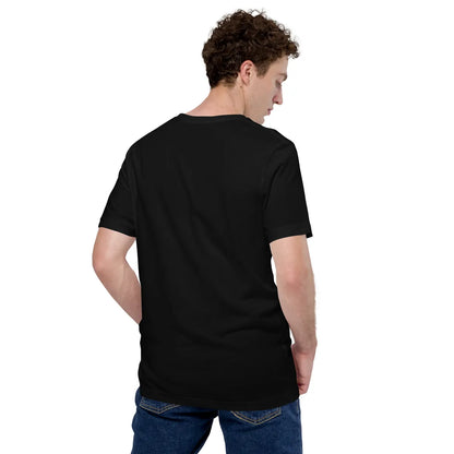 EL SOL T-shirt by Auto Beats in black, back view on model
